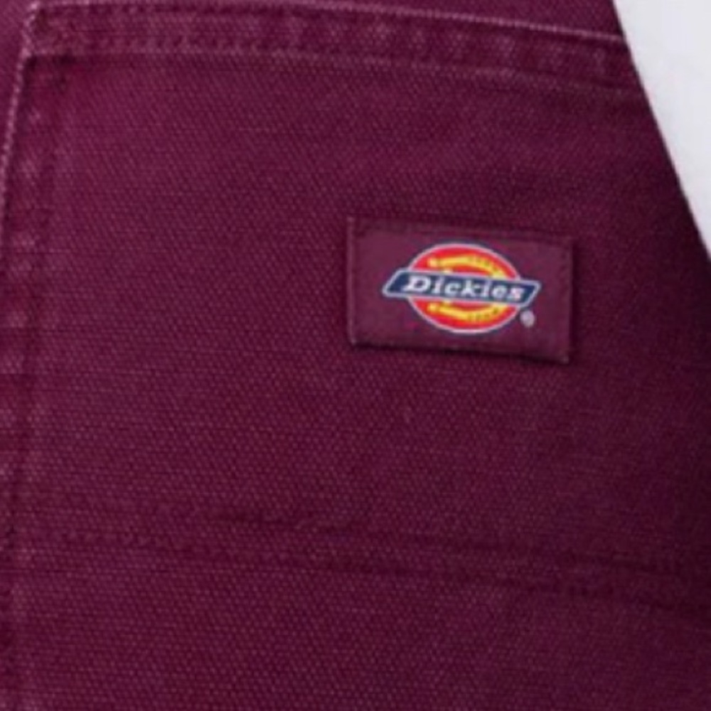 🔥Urban Outfitters DICKIES WOMEN'S DUCK CANVAS PANTS - GRAPE WINE. NWT - Picture 7 of 8